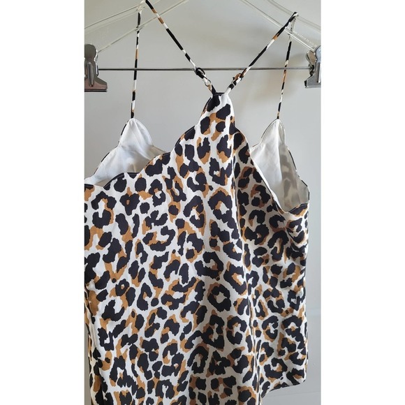 J. Crew Animal Print Layering Fall Tank Animal Print Size Tank Camisole 00 - Picture 2 of 6